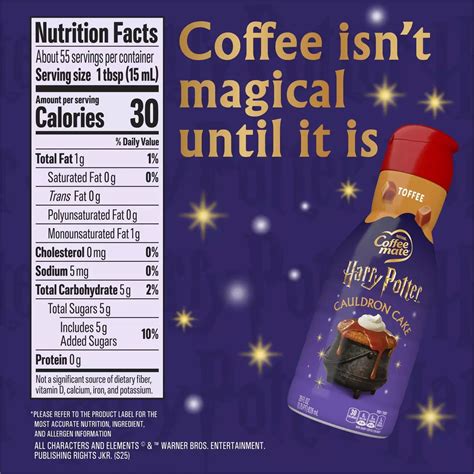 Nestle Coffee Mate Liquid Creamer - Harry Potter Toffee Cauldron Cake ...