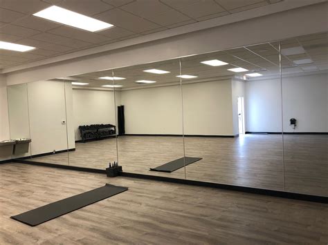 Yoga Mirrors and Mats for Dance Studio