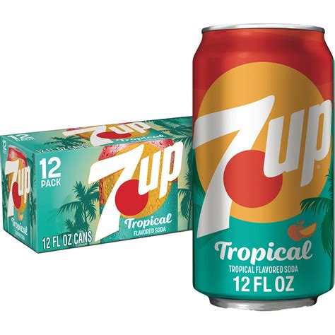 7UP Tropical Soda 12 Pack Cans - Shop Soda at H-E-B