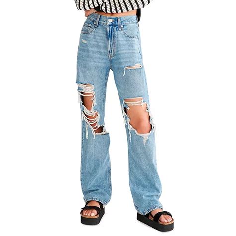 Juniors’ Aeropostale Distressed High-Rise Baggy Jeans