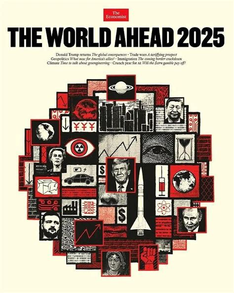 Издание The Economist выпустило ежегодную обложку The World Ahead с предсказанием на будущее ...