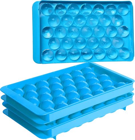 Amazon.com: Round Ice Cube Trays for Freezer,Circle / Sphere Mold Making 66 x 1.2in Big Ice ...