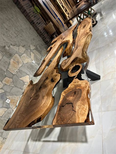 Live Edge Epoxy Resin Dining Table - Made to order – Gul Natural