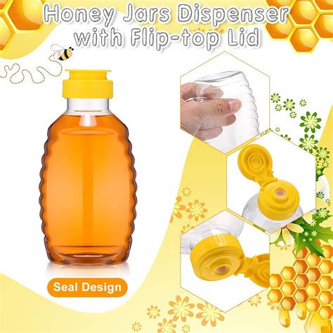 Xinnun 24 Pcs Clear Plastic Honey Bottles Plastic Skep India | Ubuy