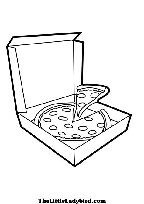 Pizza Coloring Coloring Pages