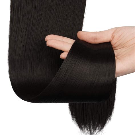Ritzkart 28 Inch Human Hair Ponytail Extension Straight Remy Human Hai
