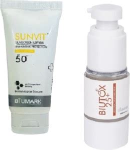 BIUMARK Biutox 25+ Serum for Skin Brightening 15GM & SUNVIT Sunscreen ...