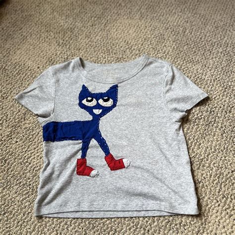 hand sewn Pete the cat shirt i hate to give it away... - Depop