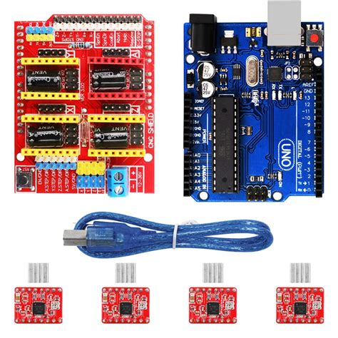 Fansport CNC Shield Expansion Board V3 Stepper Motor Driver R3 Board 3D ...