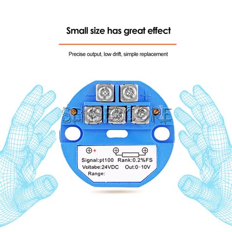 RTD PT100 Sensor 0-400/500/600°C to Output 0-10V | Ubuy India