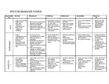 Behavior Matrix Examples 的图像结果