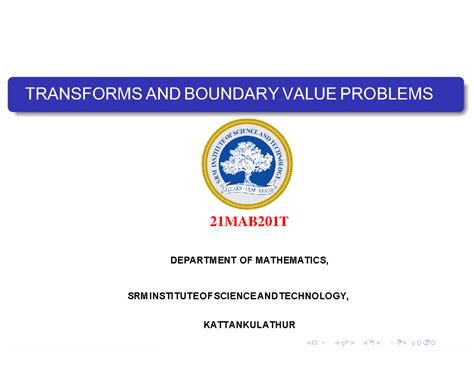 Unit 1 PPT TBVP - UNIT 1 - transform and boundary value theorem ...
