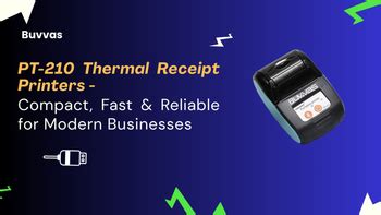 PT-210 Thermal Receipt Printers: Compact, Fast & Reliable for Modern B ...