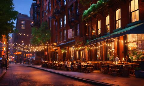 Lexica - Epic shot of a ultra cozy and romantic restaurant in Greenwich ...