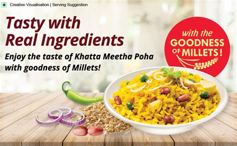 Aashirvaad Instant Khatta Meetha Poha, 60g, Ready to Eat Poha | 5 Mins ...