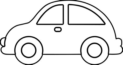 Vintage Antique Outline Car Coloring Page