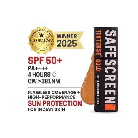 No White Cast Sunscreen for Indian Skin | Tintense Gold – CHOSEN Store