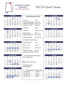 Jackson County School AL District Calendar 25-26 Revised [PDF] - EduCounty