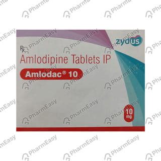Amlodac 10 MG Tablet (15): Uses, Side Effects, Price & Dosage | PharmEasy