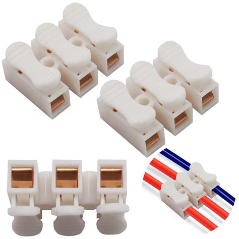 Buy Tnisesm50Pcs Quick Connector Spring Wire Connector for LED Strip ...