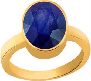 CLEAN GEMS Natural Blue Sapphire (Neelam) 8.25 Ratti or 7.50 Carat for ...