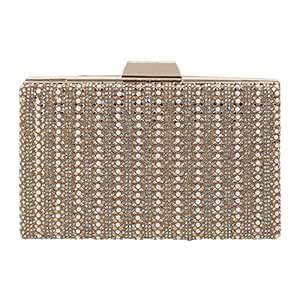 Mochi Womens Synthetic Antic Gold Clutch (One Size) : Amazon.in: Fashion
