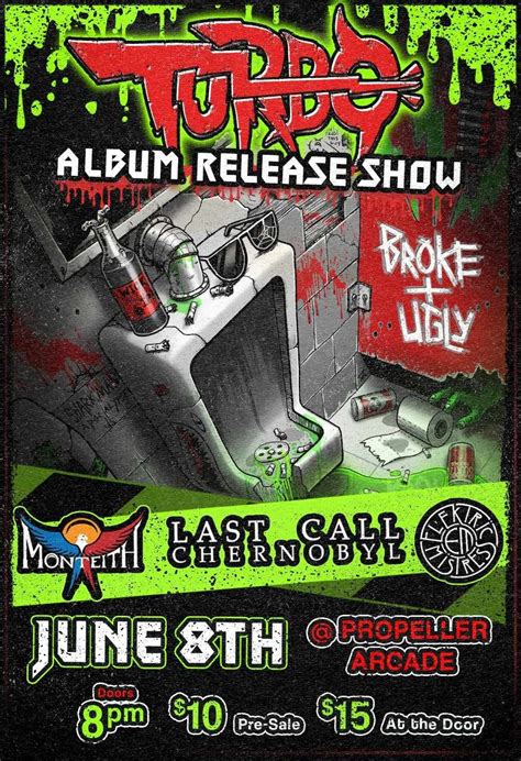 Turbo Cd Release With Monteith, Elektric Mistress, and Last Call ...