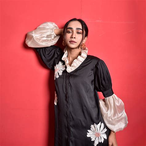 Flower Shirt Dress With Fluid Sleeves – DAASH INDIA