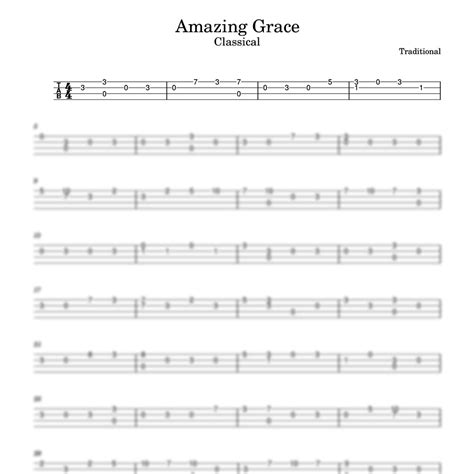 Amazing Grace Ukulele Tab – Easy PDF Download