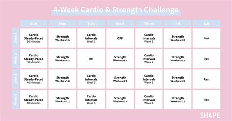 4 Week Exercise Plan 的图像结果