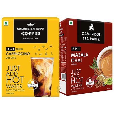 Colombian Brew 3 in 1 Cappuccino Café Latte, Instant Coffee Premix ...