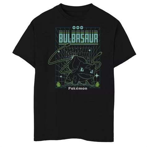 Boys 6-20 Pokemon Bulbasaur Grid Graphic Tee