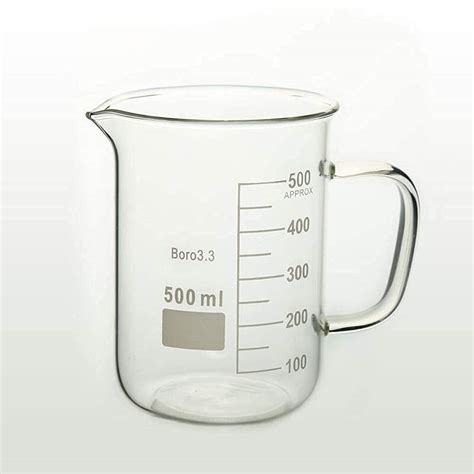 Buy Glass Beaker, Experiment Beaker Laboratory Glass Equipment Textbook ...