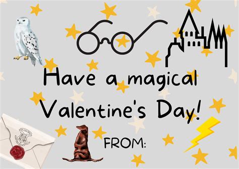 Printable Harry Potter Valentines: Unique And Easy To Make With Magic ...