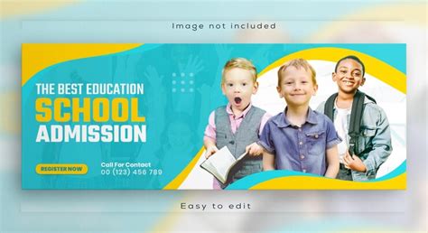 Facebook cover photo for kids online education admission school web ...