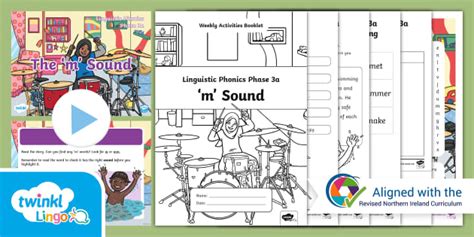 NI Linguistic Phonics Phase 3a 'm' Weekly Activities Pack