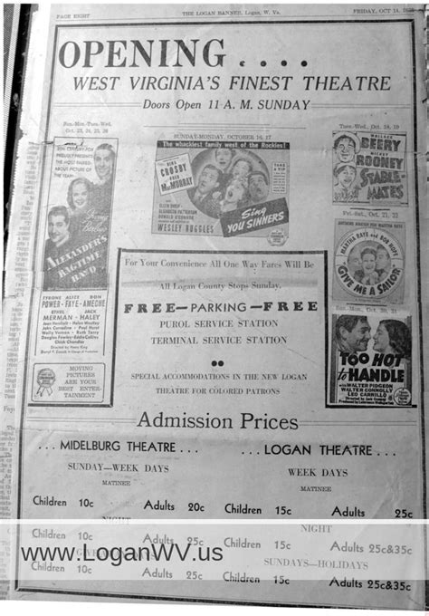The Logan Theatre History - Logan WV History and Nostalgia