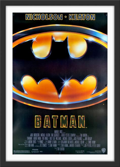 1989 Batman Movie Poster