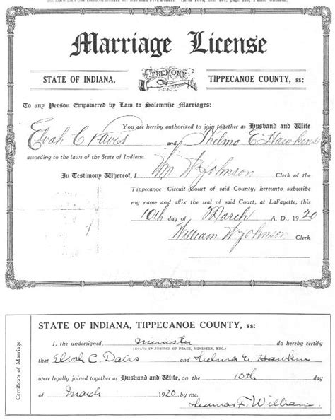 Tippecanoe Co., IN Marriages