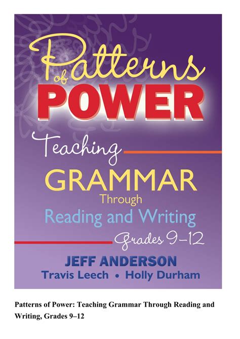 PPT - ePUB Patterns of Power Teaching Grammar Through Reading and ...