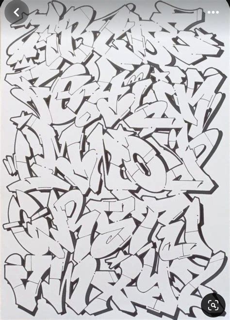 Graffiti Wildstyle Alphabet