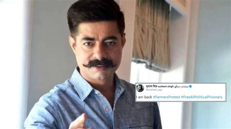 Sushant Singh returns to social media with a tweet in support of ...