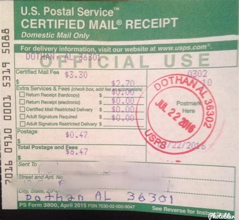 Post Office Usps Tracking Number On Receipt at Heather Gonzales blog
