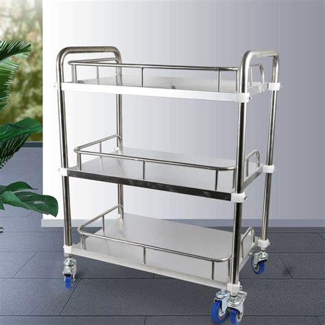 Buy 3 Layers Trolley Cart Lab Equipment Serving instrument Trolley ...