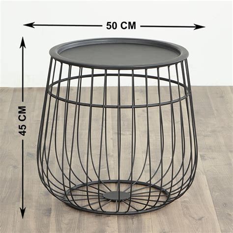 Buy Allen Caged End Table - Black from Home Centre at just INR 7615.0
