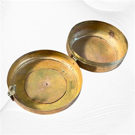 Brass and Bone Inlay Antique Chapati Box – Luxury Handicrafts