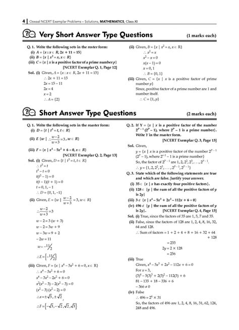 NCERT Exemplar (Problems - Solutions) Class 11 Mathematics Book ...