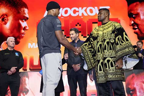 What time is Anthony Joshua vs Francis Ngannou tonight? Ringwalks ...