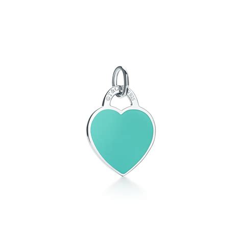 Return to Tiffany™ Tiffany Blue® Heart Tag Charm in Silver, Small ...