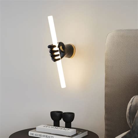 Modern Wall Light with Hand-Holding Tube Design – Creative LED Wall La ...